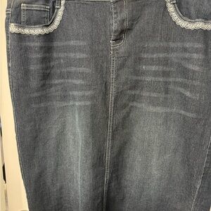 Be Girl Elegant Denim Pencil Skirt